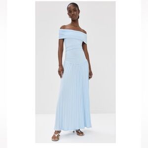 Lioness Light Blue Off-Shoulder Maxi Dress